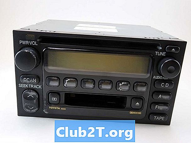 2001 Toyota Tundra auto radio vadu shēma