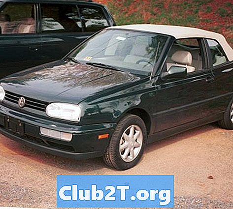 2001 Volkswagen Cabrio Car Audio juhtmega skeem