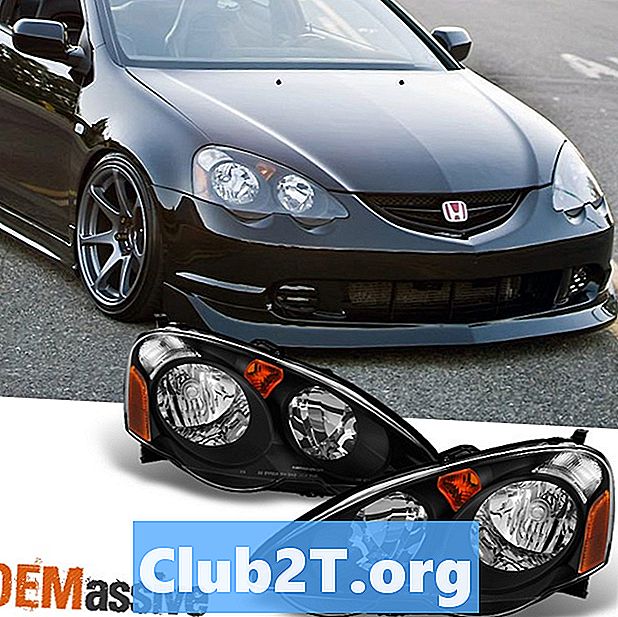 2002 Acura RSX Replacement Light Bulb Size Guide