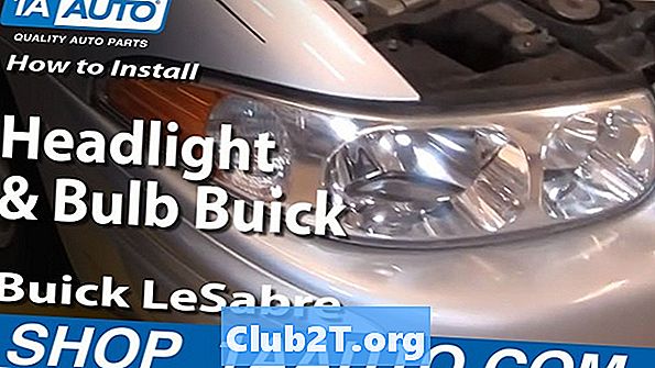 2002 Buick Regal žárovky velikosti