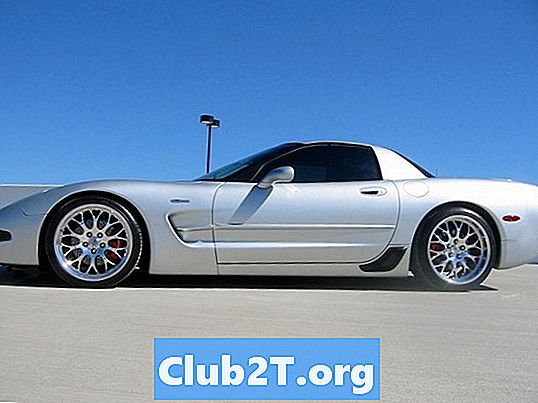 2002 m. „Chevrolet Corvette Z06“ automobilio padangų dydžio informacija