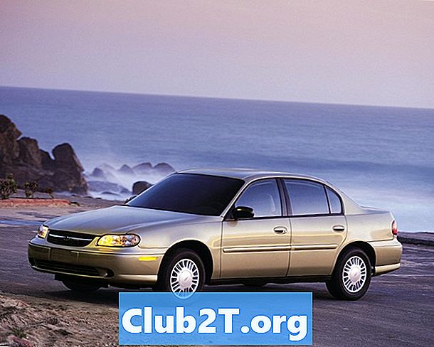 2002 Chevrolet Malibu Car Light Bulb Gráfico do tamanho