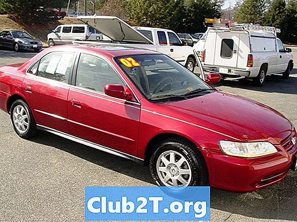 2002 Honda Accord Sedani asenduslambi suurused
