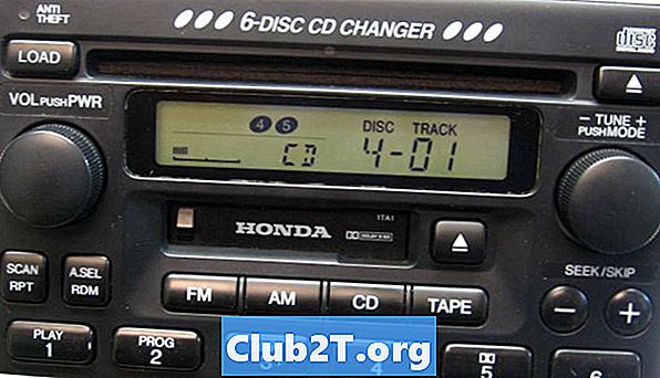 2002 Honda Passport automašīnas stereo radio vadu shēma