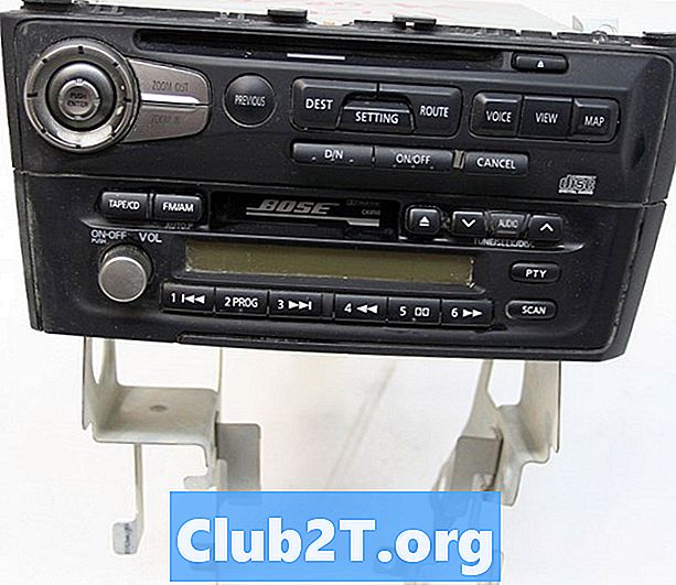 2002 Infiniti I35 Car Radio Stereo Ledningsdiagram
