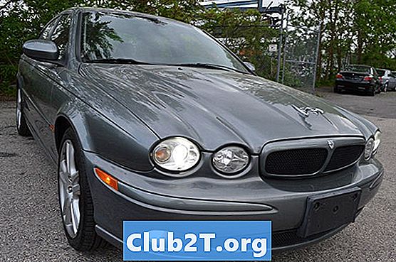 2002 Jaguar X-Type gloeilamp maattabel