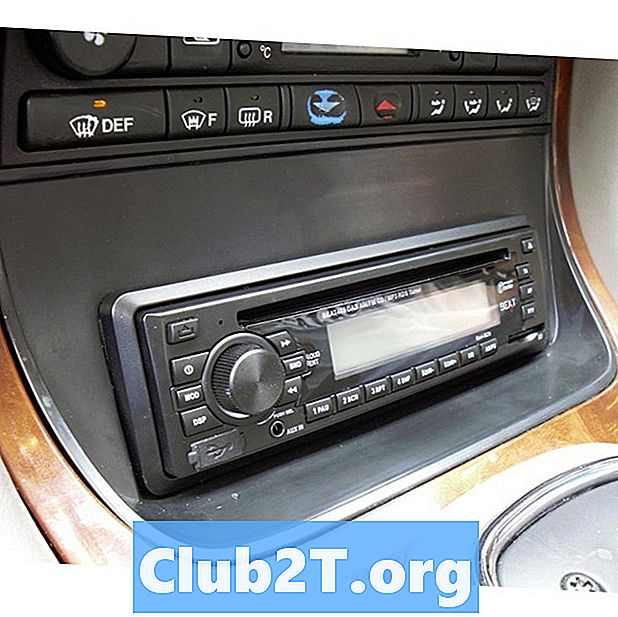 2002 Jaguar XJ8 automašīnas stereo vadu shēma