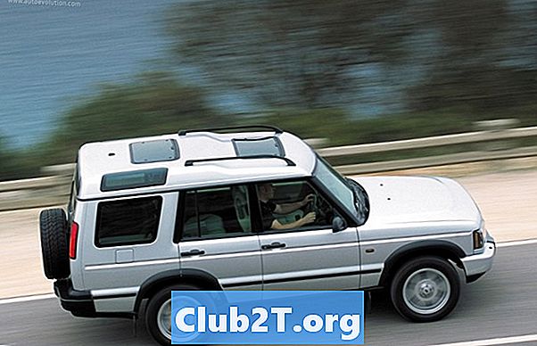 2002 Land Rover Discovery II seeria rehvi suuruse skeem - Autod