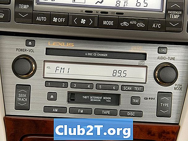 2002 Diagrama de fiação de áudio estéreo de rádio automotivo Lexus SC430