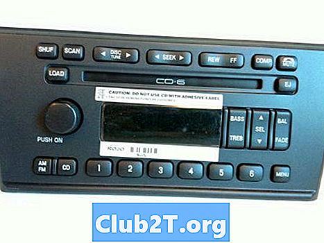 2002 링컨 LS 자동차 라디오 와이어 하네스 색상 코드