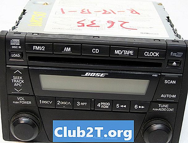 2002 마쓰다 Miata 자동차 라디오 배선 다이어그램