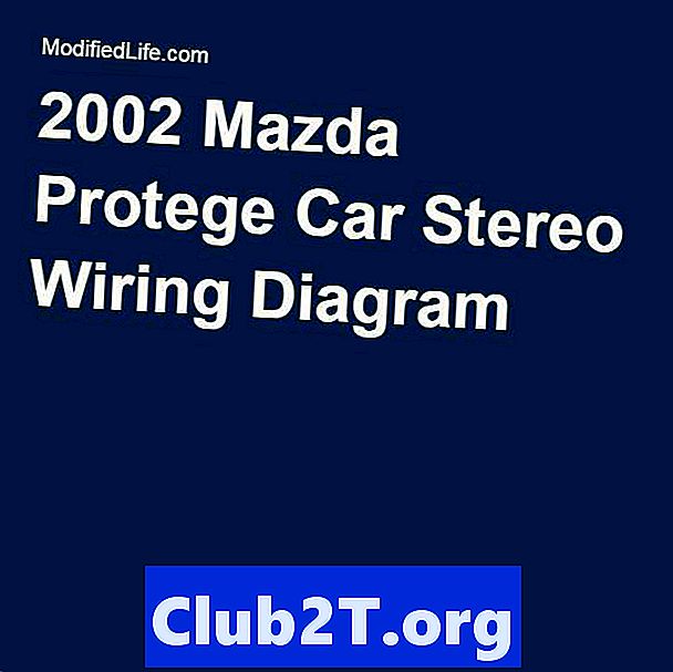2002 Diagrama de conectare stereo auto Mazda Protege