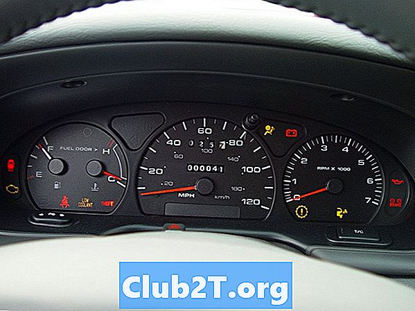 2002 Mercury Sable Automotive Light Bulb Størrelser