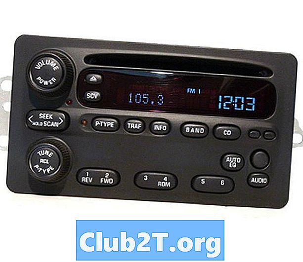 2002 m. „Oldsmobile Alero“ automobilių radijo stereo garso laidų schema