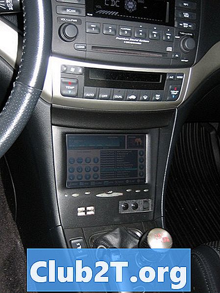 2003 Acura TSX -autoradio Stereo-äänijohtokaavio