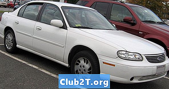 2003 m. „Chevrolet Malibu LS“ ratlankio ir padangų dydžio lentelė