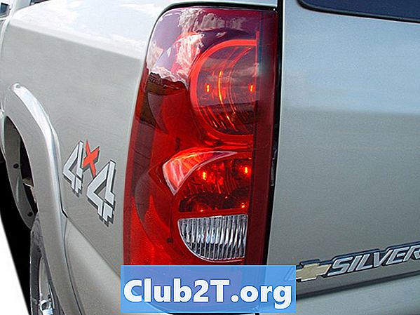 Chevrolet Silverado-Glühlampe-Größentabelle für 2003