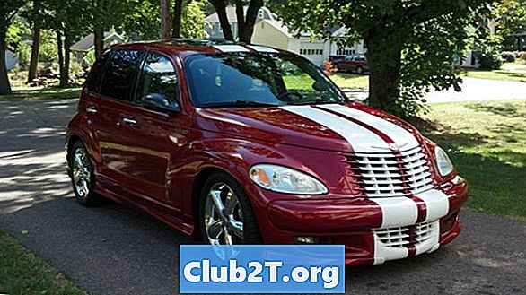 2003 Chrysler PT Cruiser 4-врата автоматична аларма окабеляване Схема