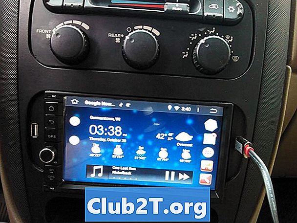 Diagrama de fiação de áudio estéreo de rádio de carro de caravana de 2003 Dodge Caravan