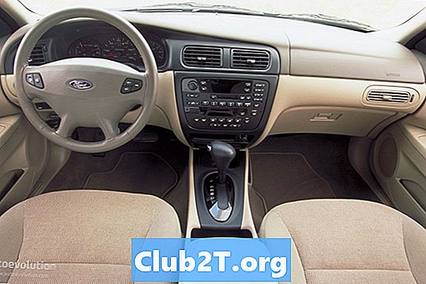 2003. aasta Ford Taurus Sedani autode välklambi suuruse skeem - Autod