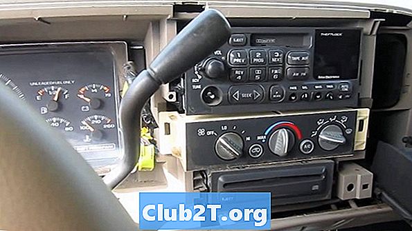 2003 m. GMC pasiuntinio automobilių radijo laidų spalvų kodai