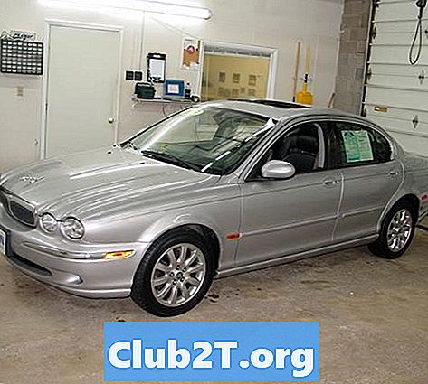 2003 m. Jaguar X tipo automobilio garso laidų schema