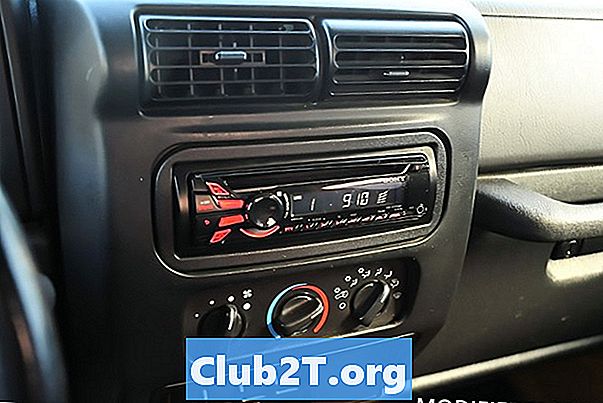 2003 Schemat połączeń radia samochodowego Jeep Wrangler Radio stereo