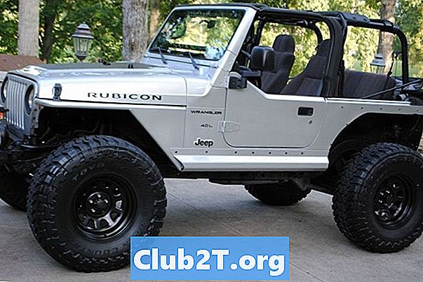 2003 Sơ đồ định cỡ lốp ô tô của Jeep Wrangler Rubicon