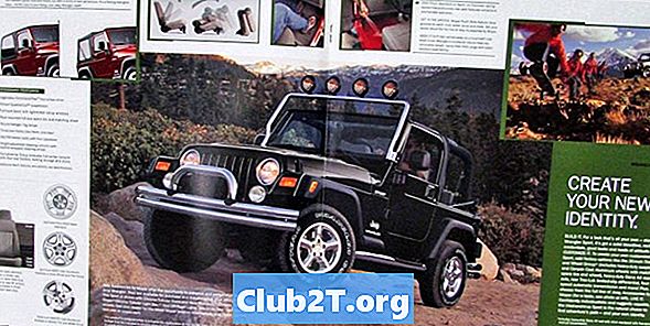 2003 Jeep Wrangler SE OEM padangų dydžio informacija