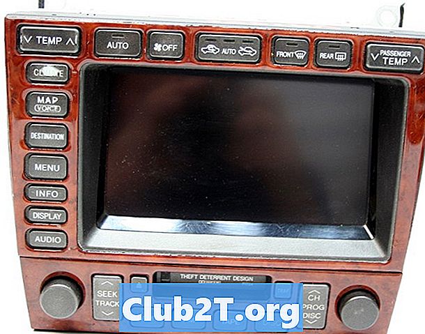 2003 Lexus GS430 automašīnas stereo vadu shēma