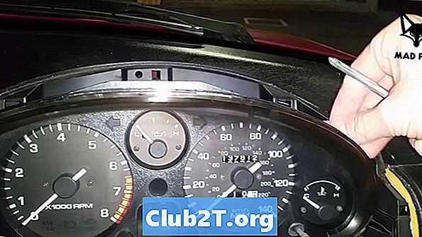 2003 Mazda MX5 Lightbulb erstatningsstørrelse skematisk