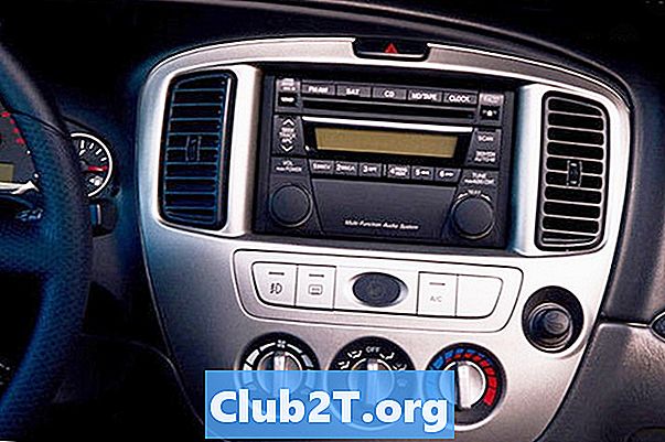 2003 Mazda Tribute auto radio vadu shēma