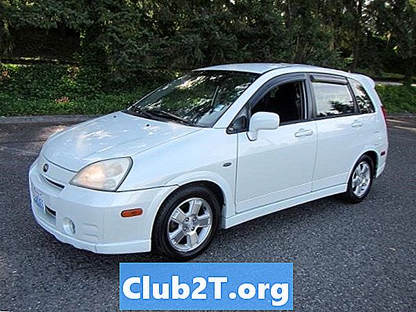 2003 Suzuki Aerio SX bildekkestørrelsesdiagram - Biler