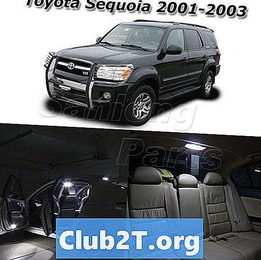 2003 Toyota Sequoia lampide vahetamise suurused - Autod