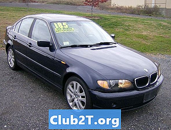 2004 BMW 330xi Diagram rozmiaru żarówek samochodowych