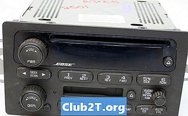 2004 Buick Rainier Car Radio เสียงสเตอริโอแผนภาพการเดินสายไฟ