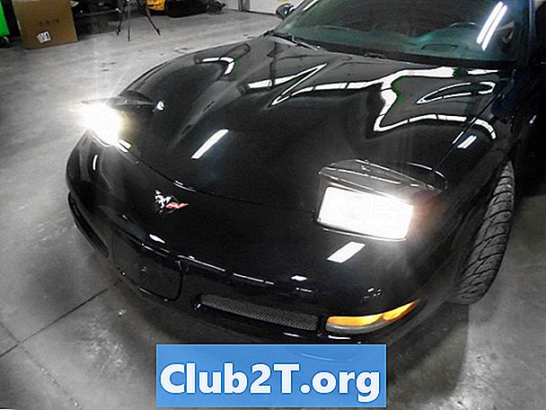 2004 Chevrolet Corvette automašīnu gaismas spuldzes izmērs