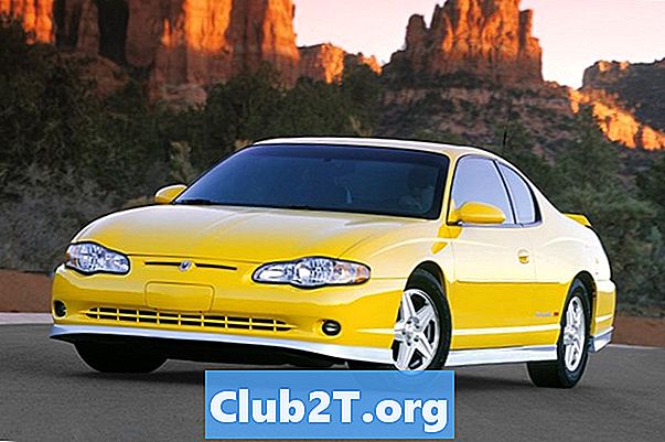 2004 Chevrolet Monte Carlo autórádió bekötési rajza