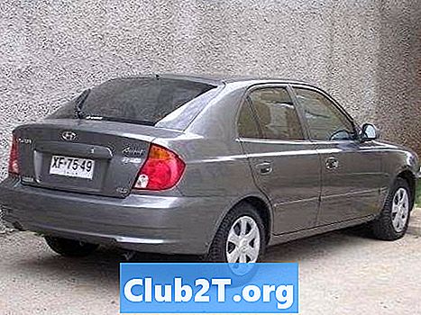 2004 „Hyundai Accent Auto Alarm“ laidų schema