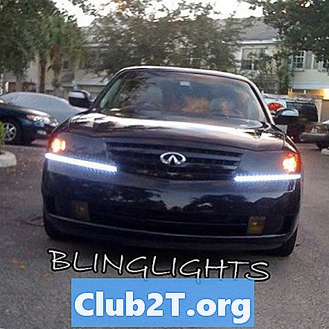 2004 Infiniti M45 Автомобільна Лампочка Розмір Діаграми
