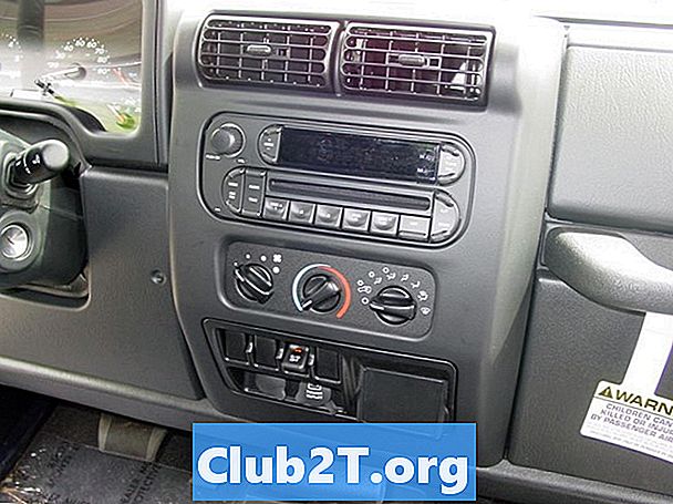 2004 Schemat połączeń radiowych stereo audio Jeep Wrangler