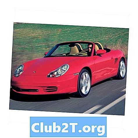Sơ đồ kích thước bóng đèn xe hơi Porsche Boxster 2004