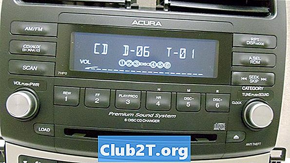 2008 Acura TSX autorádio Stereo Audio Schéma zapojenia