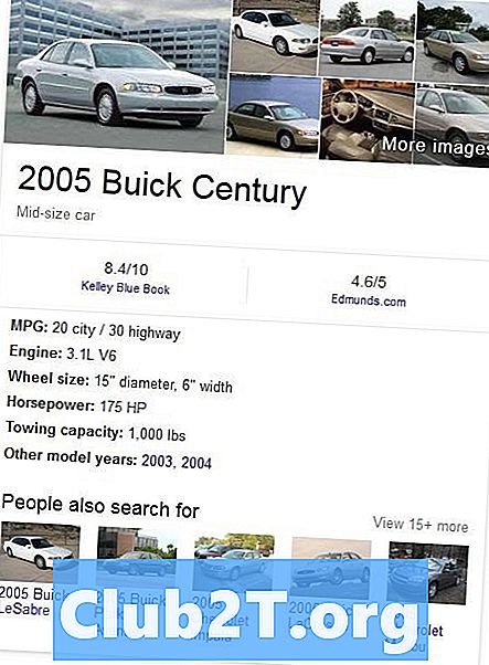 2005 m. „Buick Century“ automobilių radijo stereo garso laidų schema