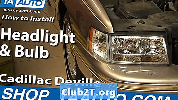 2004 Cadillac DeVille Розмір світлової лампи