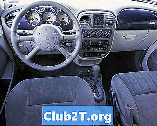 2005 Schemat połączeń 4-drzwiowego alarmu samochodowego Chrysler PT Cruiser