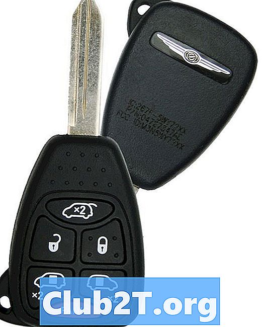 2005 m. „Chrysler Town Country Keyless Entry Wire Guide“ vadovas