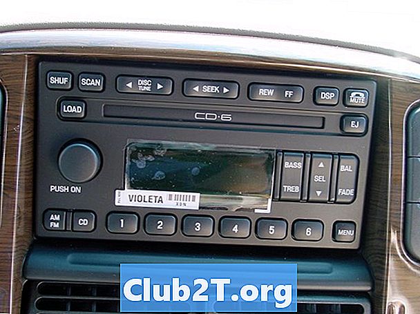 Diagrama de Fiação de Rádio de Carro 2005 Ford Explorer