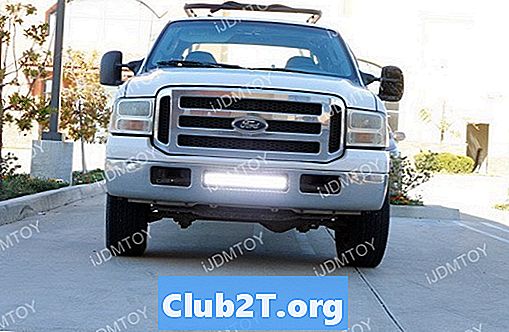2005 Ford F250 Automotive Light Bulb Størrelsesdiagram