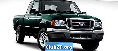 2005 m. „Ford Ranger“ automobilio lemputės dydžio informacija